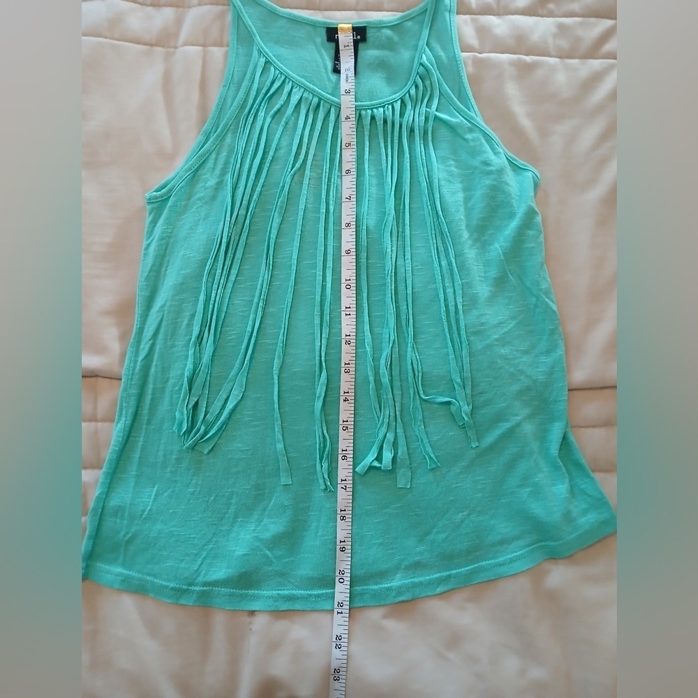 Rue21 Aqua‎ Fringe Tank Top - Picture 4 of 9